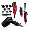 Combo Maquina Cortar Pelo Remington + Secador Gama + Buclera 0