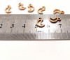 25 Mini Dijes Luna  Media Luna Metal Armado Artesanias Bijou 2
