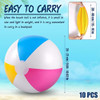 10 Bolas Inflables De Playa De 15 Pulgadas A 1