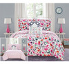 Chic Home Tulip Edredón Reversible De 7 Piezas Diseño De Est 0