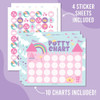 Gráfico De Entrenamiento Inodoro Para Niñas Con Stickers 1