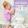 Gráfico De Entrenamiento Inodoro Para Niñas Con Stickers 5