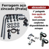 Bolha Parabrisa Para Moto Yamaha Ybr 125 - Fume 4
