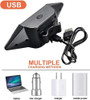 Luz Led Para Bicicleta Trasera Con Señalero Recargable Usb 5