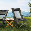 Silla De Camping Plegable Portatil C/reposapies Extraible -r 1