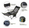 Silla De Camping Plegable Portatil C/reposapies Extraible -r 3