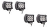 4pcs 4  18w Cree Led Luz Barra De Trabajo Punto Suv De Atv O 0