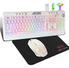 Teclado Y Mouse Inalámbricos Para Juegos Hetoetf, Mouse Con 0