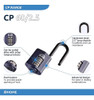 Squire Locks Cp60 2.5 Candado De Combinación Grabable De Alt 1