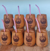Mates De Algarrobo Personalizados Premium Con Bombillas X24u 6