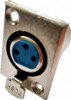Pack 5x Conector Xlr Para Chasis Hembra Panel-p 0