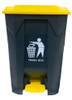 Tarro Contenedor Cesto Basura Negro Con Tapa Y Pedal 80lts 0