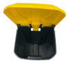 Tarro Contenedor Cesto Basura Negro Con Tapa Y Pedal 80lts 1