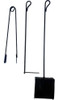 Juego Parrilla Parrillero 3 Pzas Hierro Pala Atizador Pinza 2
