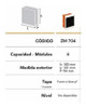 Caja Para Termicas Embutir Interior Roker 4 Modulos Zm704 2