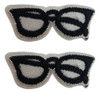 Aplique Lentes Gafas Parche Bordado Termoadhesivo Comic 0 Aplique Lentes Gafas Parche Bordado Termoadhesivo Comic 0