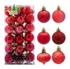 Bolas De Arbol De Navidad -4m X36u./ Rojo 0