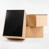 Caja De Mdf Para Dos Botellas - Tapa Acrilico Negro Con Logo 3
