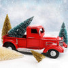 Mini Árbol Navidad Base Madera Decoración 24 Piezas Aerwo 4