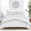 Kb & Me Bohemian Boho Chic Blanco Y Gris Macrame Tufted Tass 0