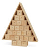 Calendario Adviento Árbol Navidad 38x33cm 24 Cajones Vacíos 0