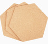 Panel Hexágono Corcho X 6  Plancha Corcho 4 Mm Decoración 4