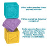 Mordedor Cubos Para Empilhar Macio Com Figuras Alto Relevo 3