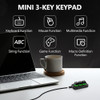 Eholy Usb Teclado Mecánico Para Juegos 3 Teclas Mini Teclado 2