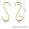 Xinally 10 Piezas De Latón Multiusos En Forma De S Ganchos A 1