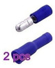 200pcs Azul Macho Y Hembra Aislado Bala Conector Terminales 2