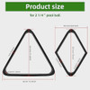 Hmqq Billar De Madera Maciza Triangular O Estante 2