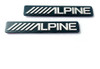 Par Emblemas Insignias Alpine 0