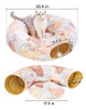 Túnel Cama De Gato En Forma De S Grande Para Gatos Indoor 6
