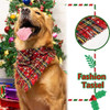 Cherpet Navidad Perro Bandana - Lindo Plaid Copo De Nieve Bo 4 Cherpet Navidad Perro Bandana - Lindo Plaid Copo De Nieve Bo 4