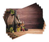 Ambesonne Wine Place Mats Set De 4 Naturaleza Muerta Del Vin 0