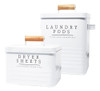 Koanessentials Modern Farmhouse Metal Laundry Pods Container 0