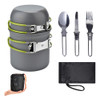 Set De Camping Completo Con Olla, Cubiertos Y Bolsa Duradera 0