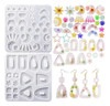 Xxkjszjq Moldes De Resina De Aretes Para Joyería, 54 Piezas 0