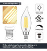 Bombilla De Candelabro Led E12 60w Equivalente A Bombillas D 1