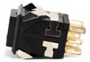 5 Interruptores Pulsador Cuadrado 19mm Negro Led 1