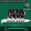 Tarjeta De Expansión Feb Smart 4 Puertos Usb 3.0 5gbps Pci 1