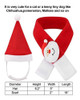 Qkurt Ropa De Disfraces De Navidad Para Mascotas, Bufanda De 1 Qkurt Ropa De Disfraces De Navidad Para Mascotas, Bufanda De 1