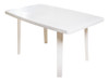 Mesa Plastico Jardin Wenco Florencia Rectangular Blanca 0