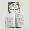 Set De Arte Libros Colorear Lienzo Estampado Pinturas Pincel 3
