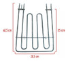 Resistencia Horno Eléctrico Aurora Qunuq Heme Doble 6