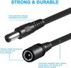 Cable De Extension Jack 12v Y Otro Negro Pack De 3 1
