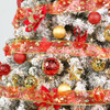 Adornos Para Arbol Navideño Juego De Bolas Rojas Doradas 5
