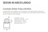 Candado Sekur Doble Traba Arco Largo 40mm Sekur 2