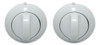 2 Perillas Para Horno Longvie 590 Color Blanco 8mm 4