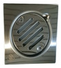 Rejilla 10x10 Acero Inoxidable Con Tapa Baño Desagüe Cromo 3